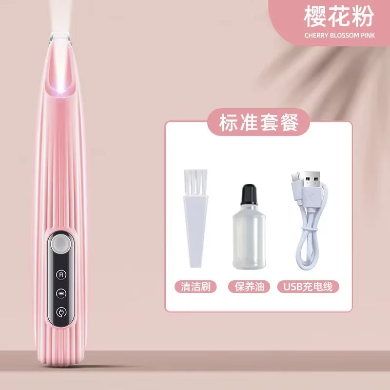 Electric Dog Cat Hair Clippers Ear Eyes Paw Hair Cutter Trimmer USB Charging Pet Grooming Supplies with Scissor