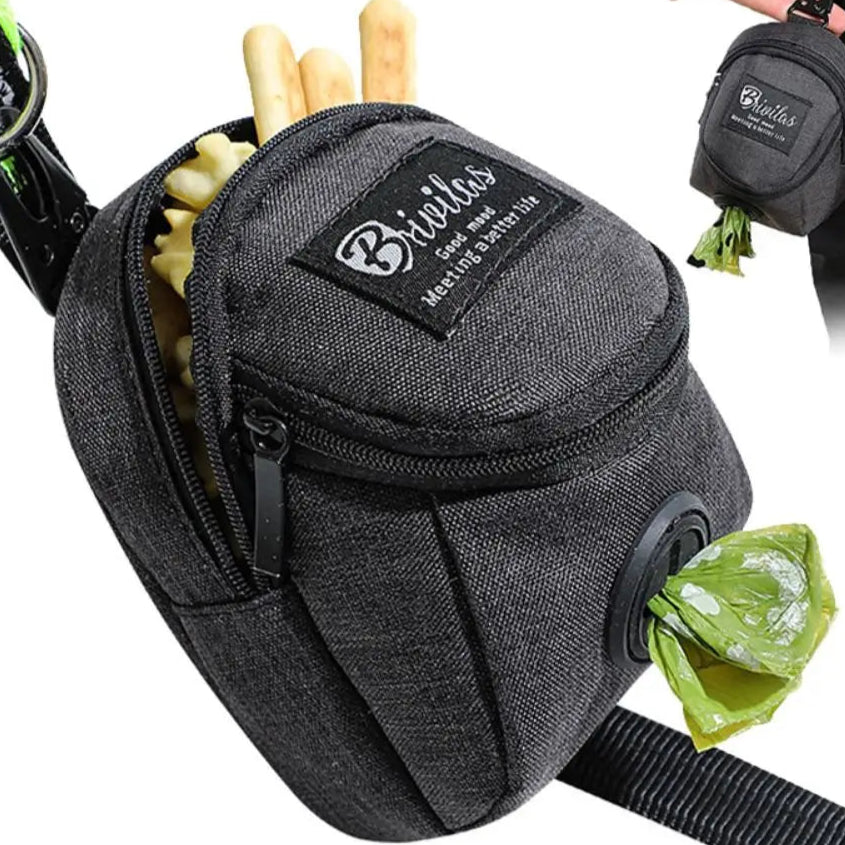 Portable Dog Training Treat Bag Outdoor Pet Dog Treat Pouch Puppy Snack Reward Waist Bag Dog Poop Bag Dispenser Pet Accessories