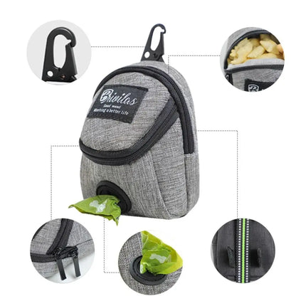 Portable Dog Training Treat Bag Outdoor Pet Dog Treat Pouch Puppy Snack Reward Waist Bag Dog Poop Bag Dispenser Pet Accessories